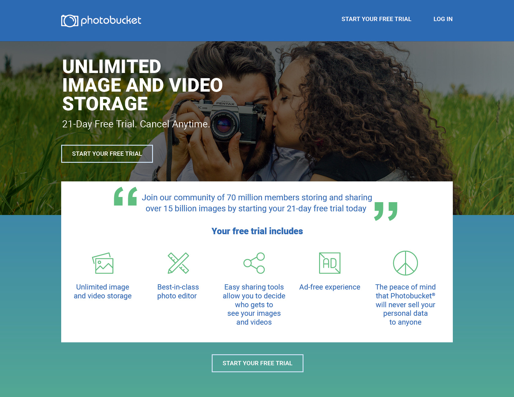 Photobucket website mockup 1