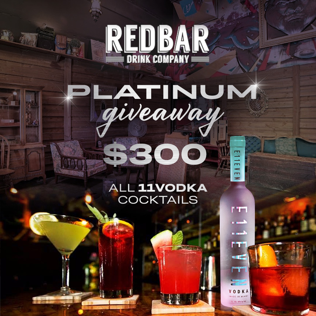11vodka Platinum giveaway RedBar